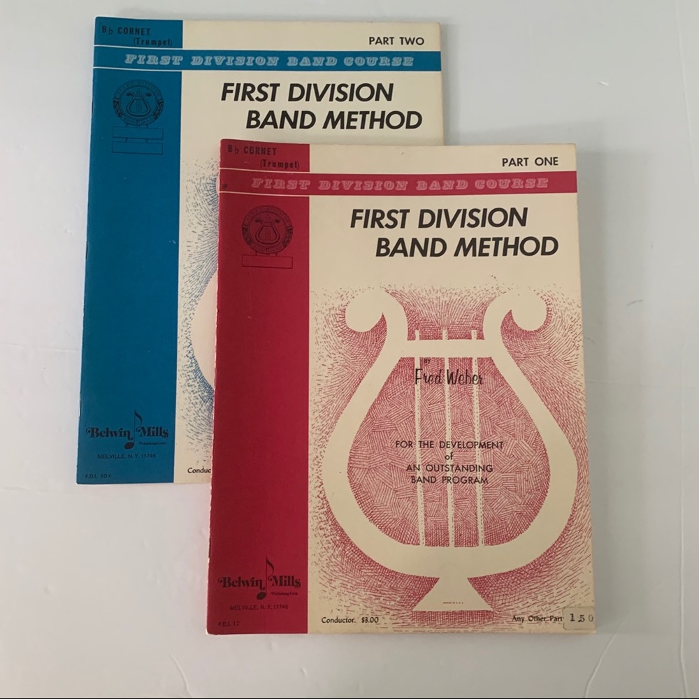 First Division Band Method Music Books Part 1 & 2